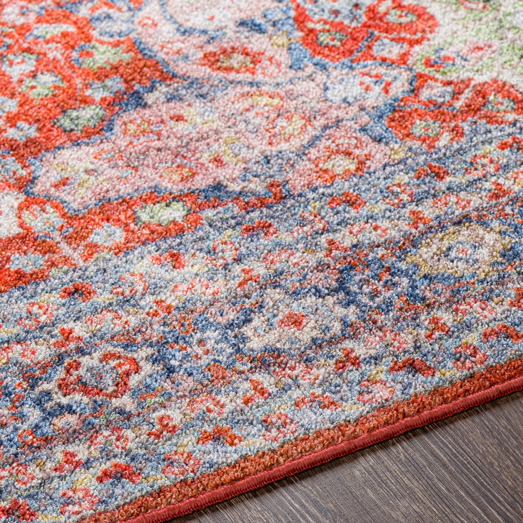 Artistic Weavers Leicester Oriental Machine Washable Area Rug, Bright Red, 8'10" x 11'9"