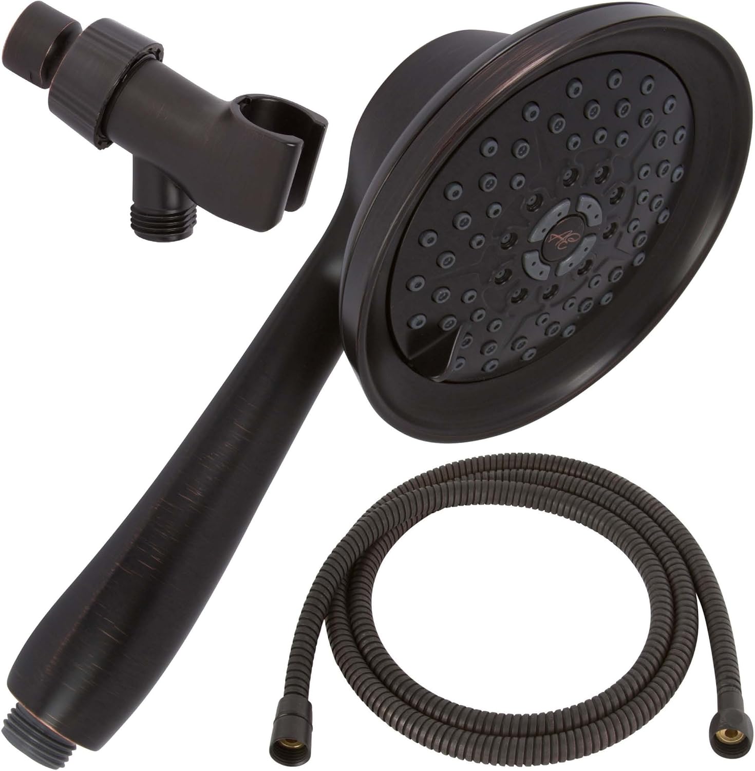 Shower Massager Handheld High Pressure - Massage & Mist Hand Held Showerhead Kit - Removable Head With Hose And Mount - Adjustable Massaging Rainfall Spray, 2.5 GPM - Chrome Pack of 2