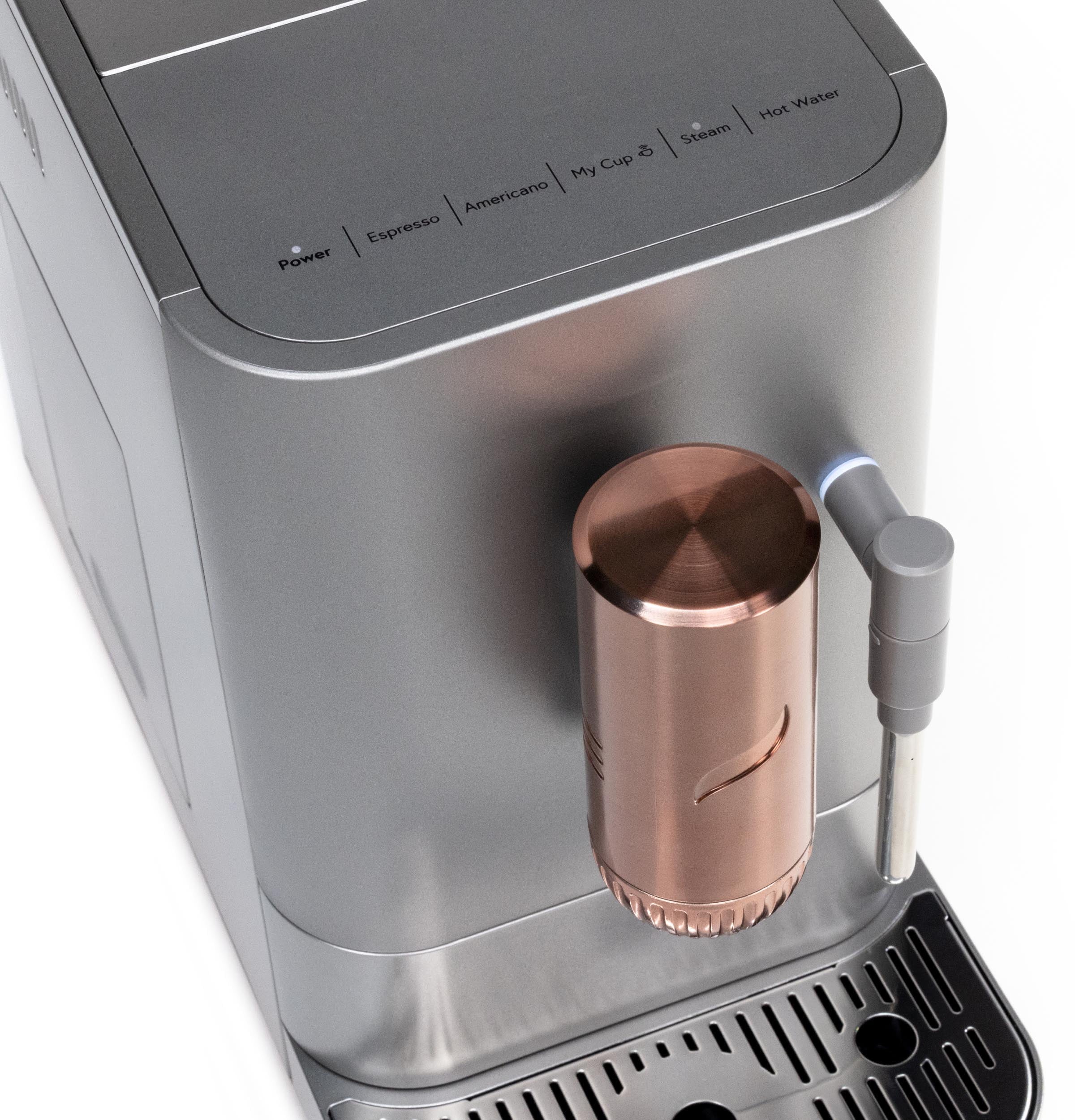 Café Affetto Automatic Espresso Machine + Milk Frother | Built-In & Adjustable Espresso Bean Grinder | One-Touch Brew in 90 Seconds | Matte Black, 1.2 Liter, (C7CEBBS3RD3)
