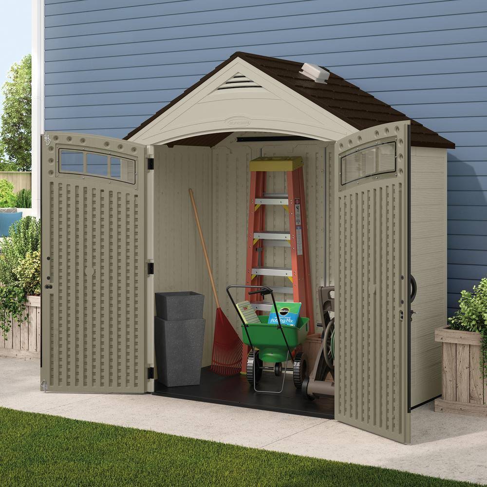 Suncast Vista 7 ft. 4 in. x 4 ft. 1 in. Resin Storage Shed