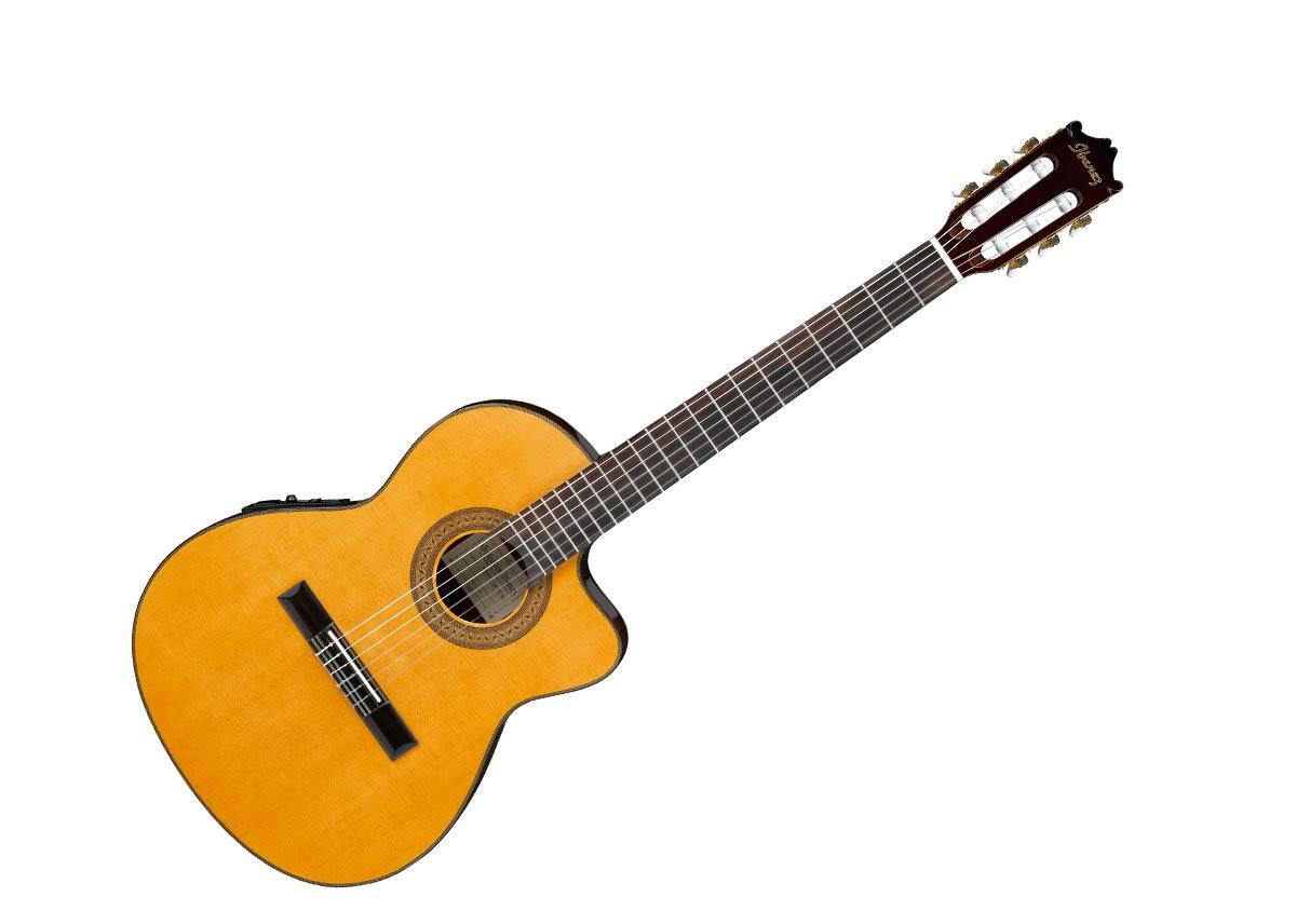 Ibanez GA5TCE Classical Series Acoustic Guitar, Amber High Gloss