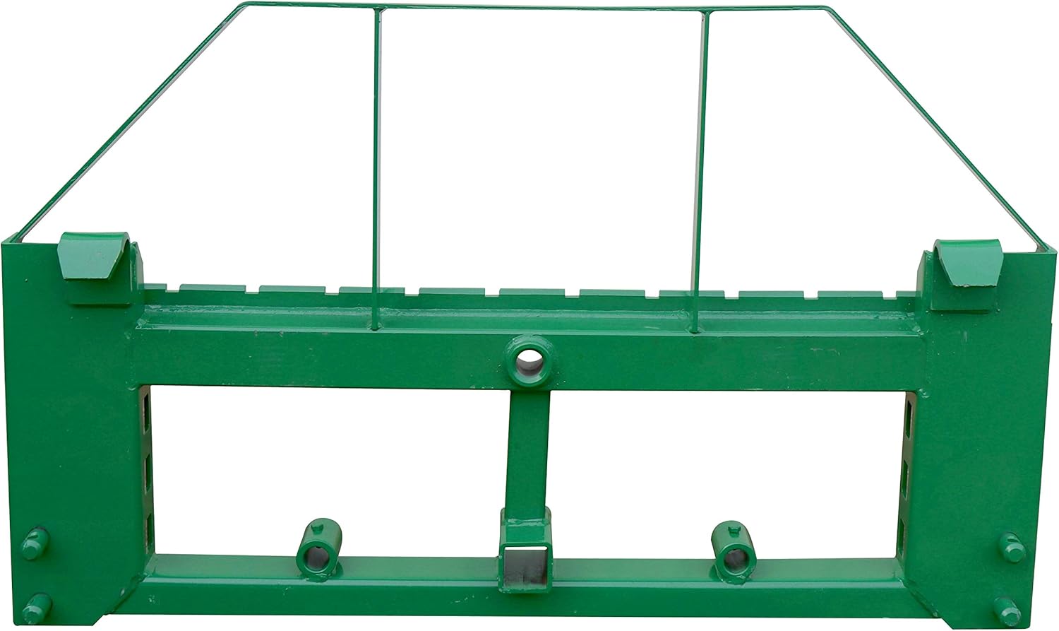 Titan Attachments Heavy Duty Pallet Fork Frame and 48" Fork Blades with 2" Trailer Receiver Hitch Fits John Deere Loader