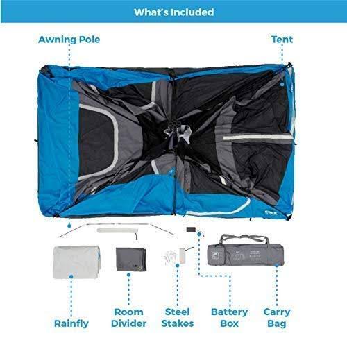 Core Equipment 14& x 9& 9-Person Lighted Instant Cabin Tent