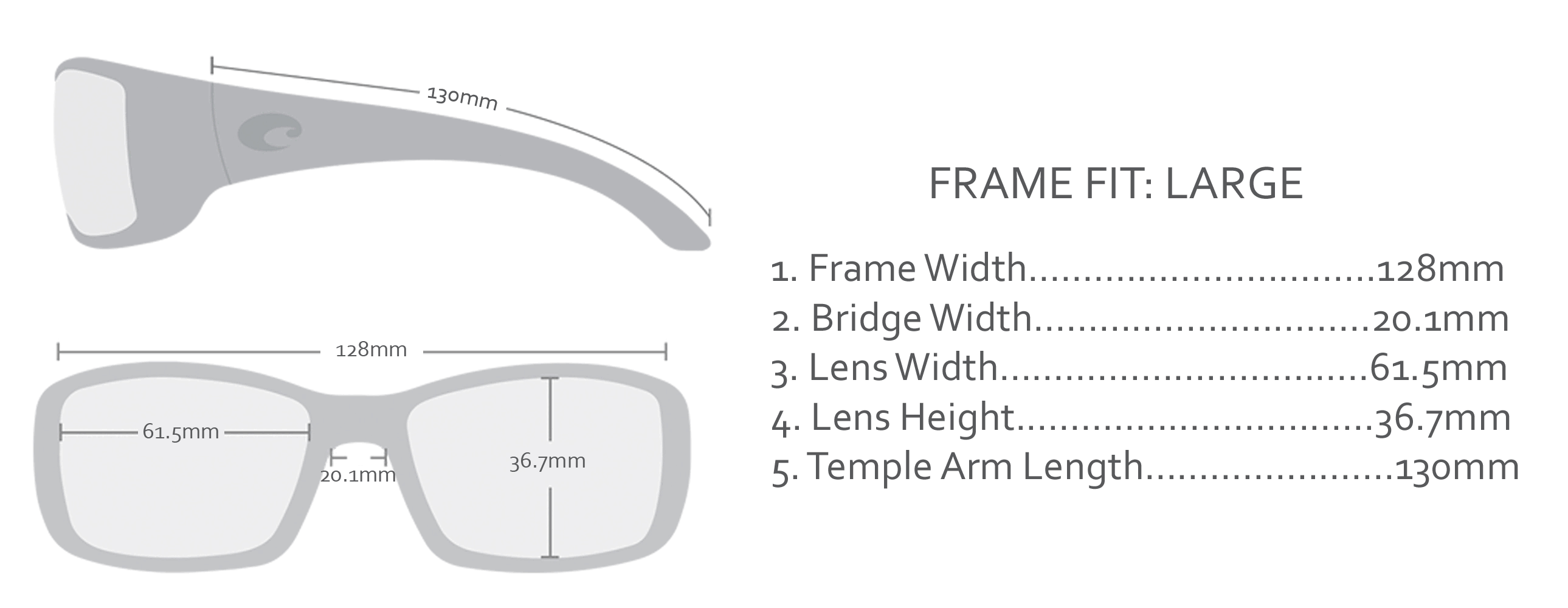 Costa Del Mar Harpoon Tortoise / Blue 580G Sunglasses