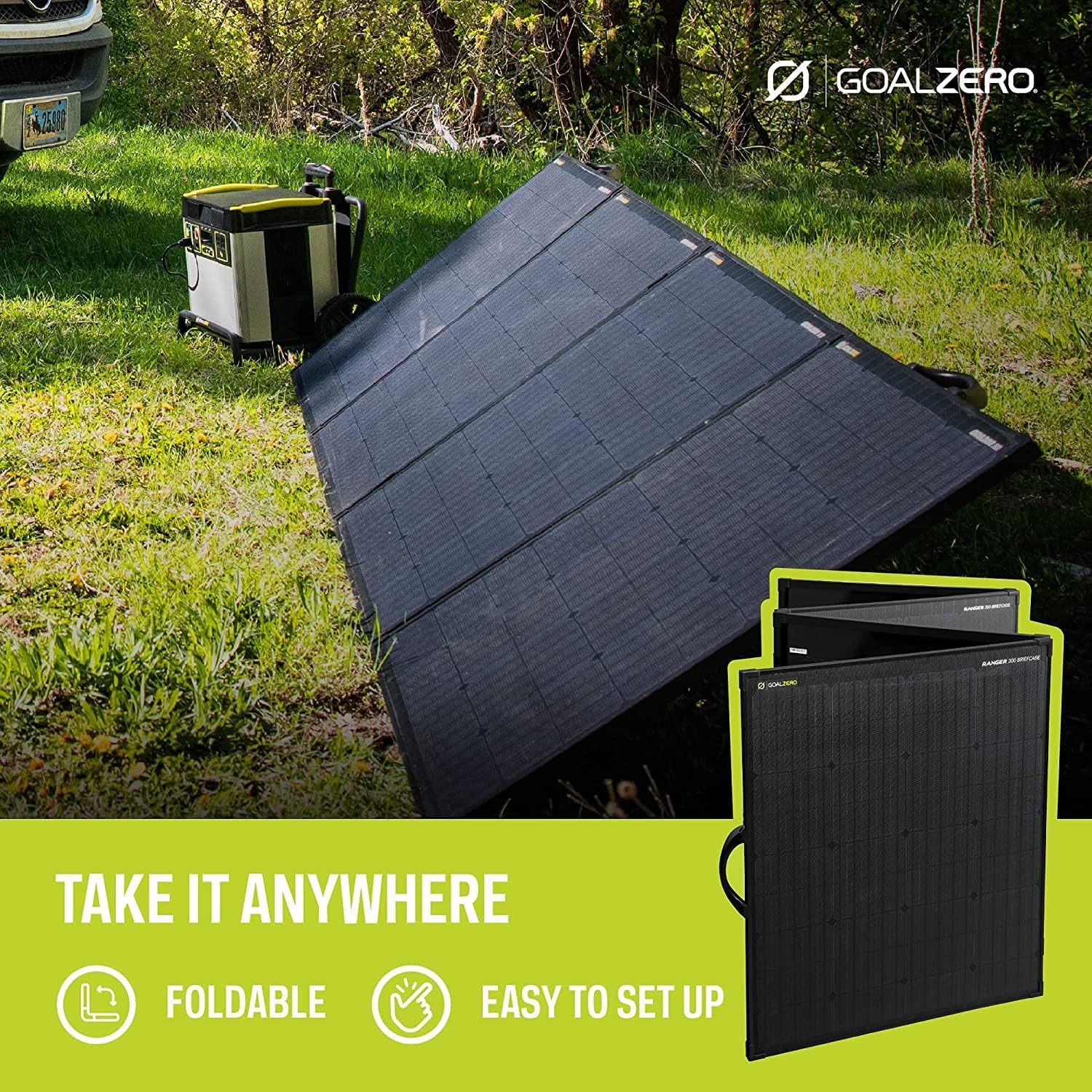 Goal Zero Yeti 1000 Core Portable Power Station, 1,000 W, Solar-Powered Generator (Solar Panel Not Included), USB-A/USB-C Ports and AC Outlets, Power for Camping and Tailgating, Emergency Power