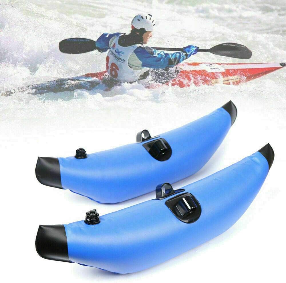 LYNICESHOP Kayak Outrigger, 2 PCS Kayak Stabilizer PVC Inflatable Pontoon Fishing Float Tube Kit - Alloy Floating Inflatable Outriggers Stabilizer Kit for Kayak Canoe Fish Pack of 2