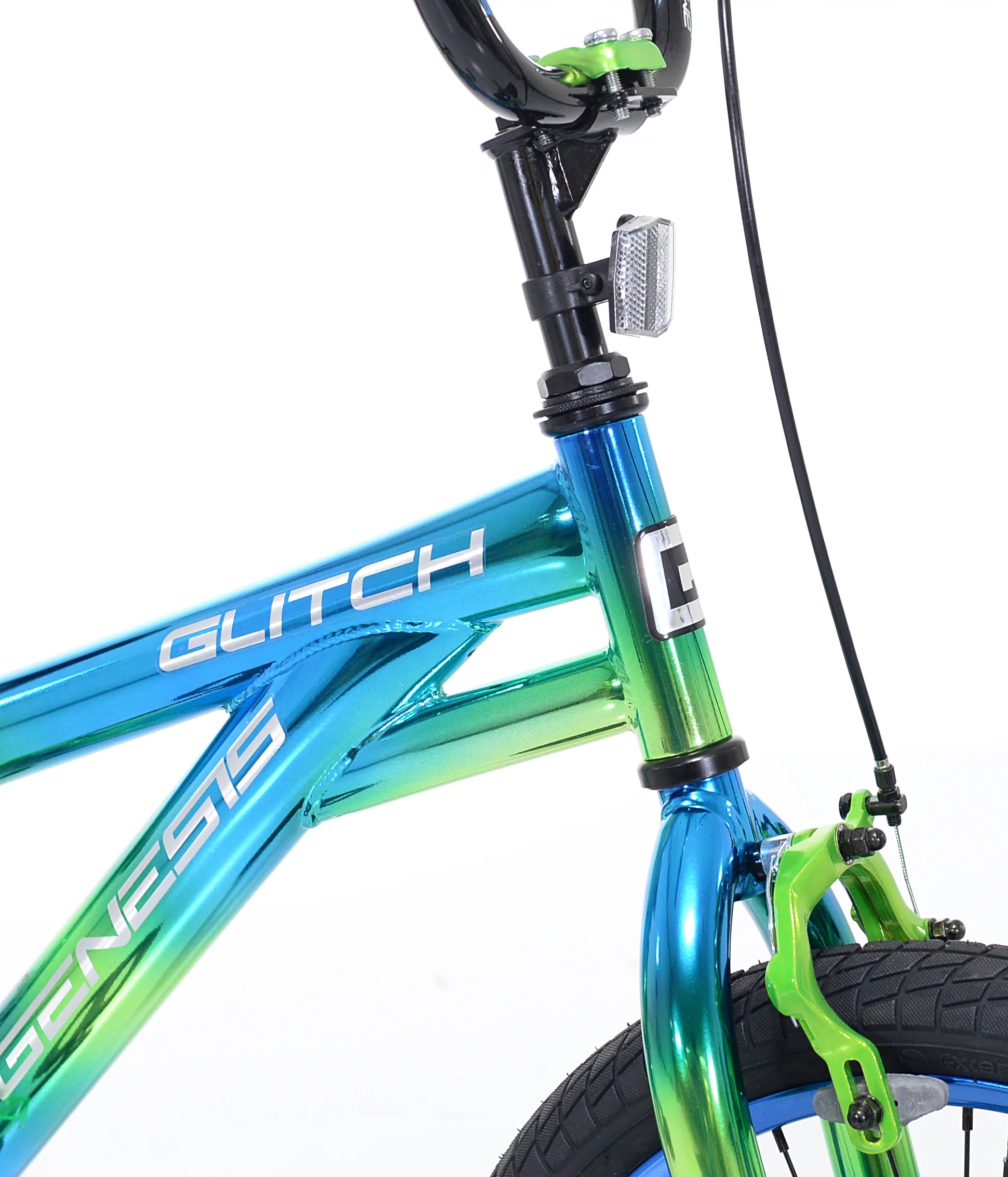 Genesis 18 Glitch Boy's BMX Bike, Blue/Green