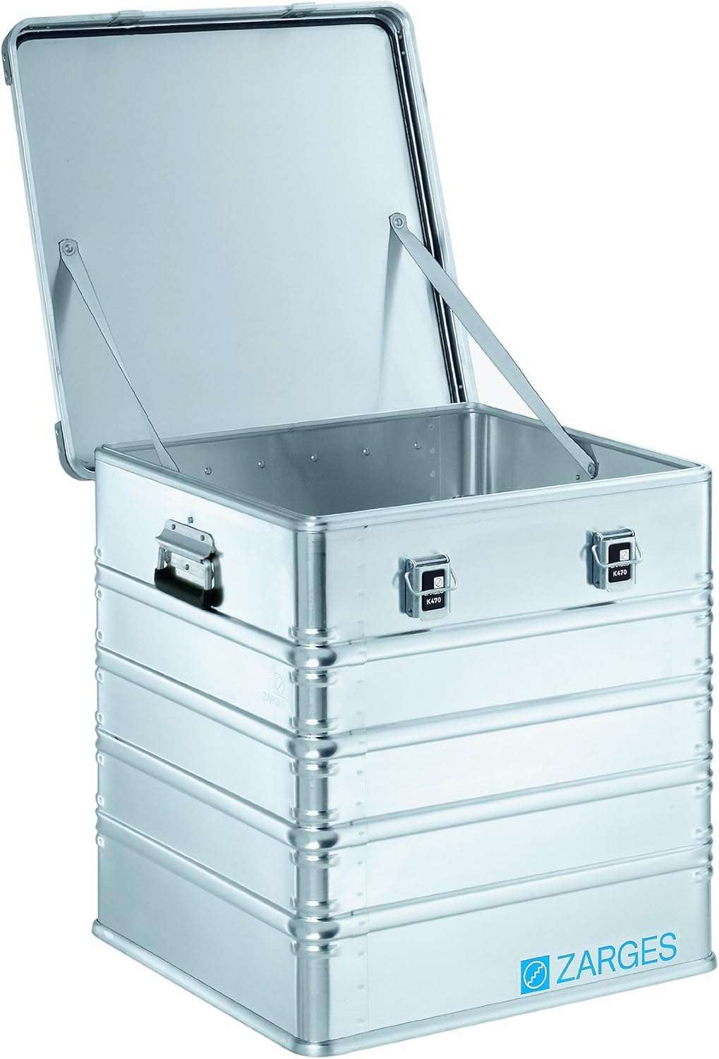 Zarges?K470 Aluminum Hard Protective Carrying Case, Portable Stackable Storage, Customizable Safe Lock Box, Dust and Water Resistant (44.1 x 28.3 x 18.9 Inches)