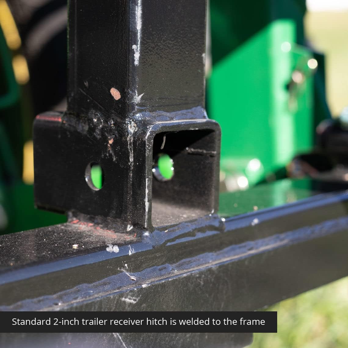 Titan Attachments Pallet Fork Frame Attachment with 49 Hay Spear and Stabilizers, Fits Cat I & II Tractors, Rated 4,000 LB
