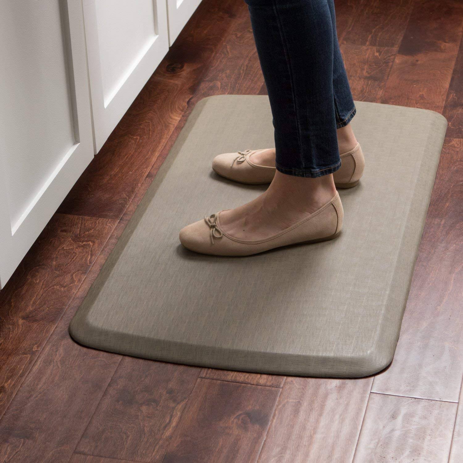 GelPro Comfort Kitchen Mat Anti Fatigue Floor Elite Vintage Leather Rustic Brown