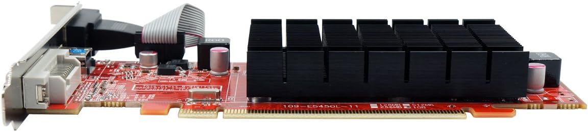 VisionTek Radeon 5450 2GB DDR3 (DVI-I, HDMI, VGA) Graphics Card - 900861,Black/Red