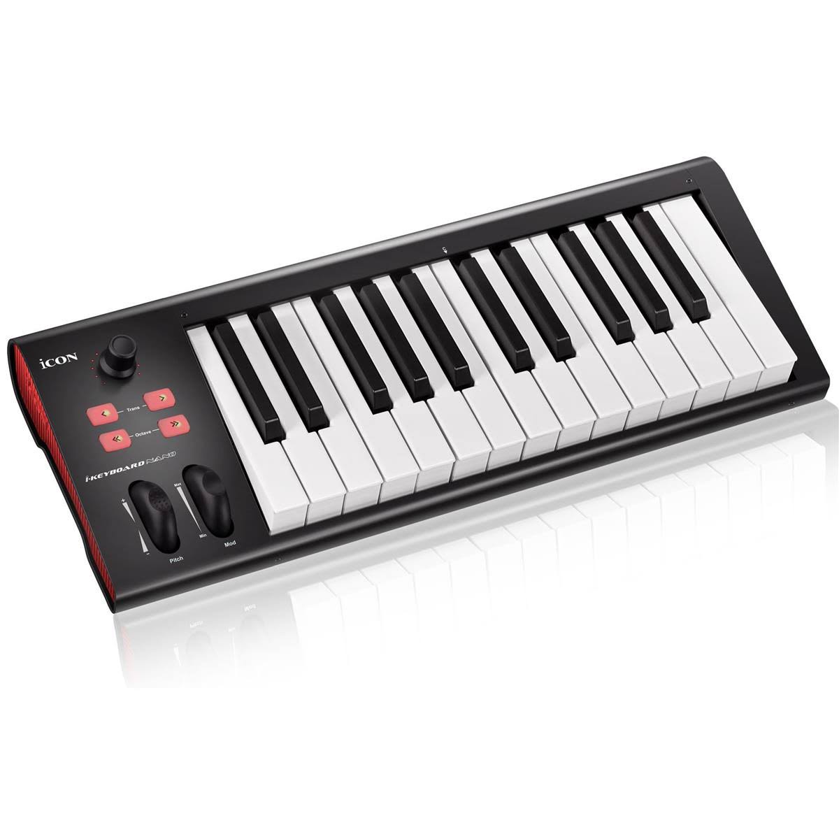 Icon iKeyboard 3Nano 25-Key Semi-Weighted USB/MIDI Keyboard Controller