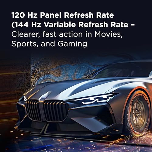 TCL QM85 QLED 4K Smart QD-Mini LED TV with Google TV Dolby Vision IQ HDR, Dolby Atmos, Game Accelerator up to 240Hz, Voice Remote, Compatible with Alexa, Streaming Television