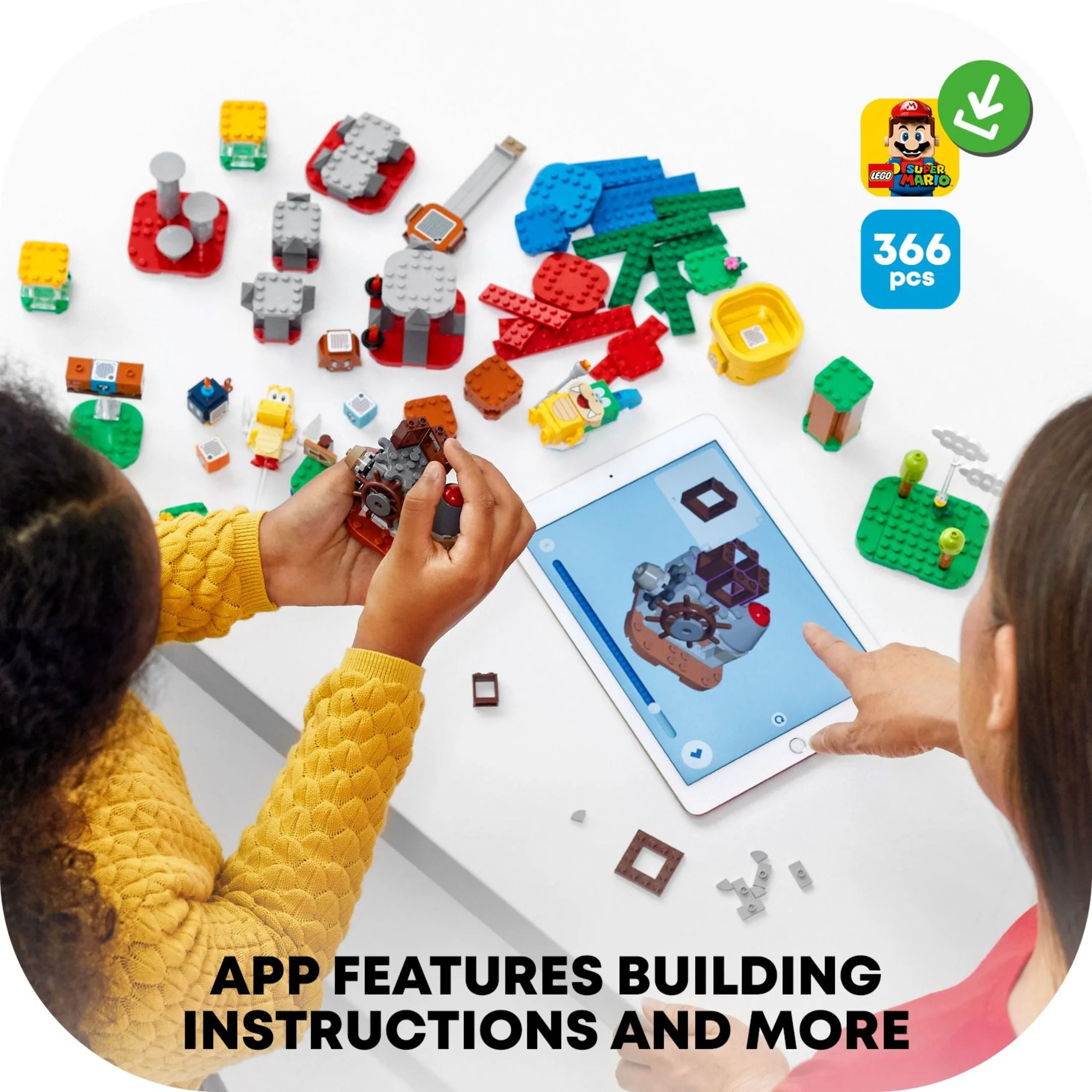 LEGO Super Mario Master Your Adventure Maker Set 71380 Building Kit; Collectible Gift Toy Playset for Creative Kids (366 Pieces)