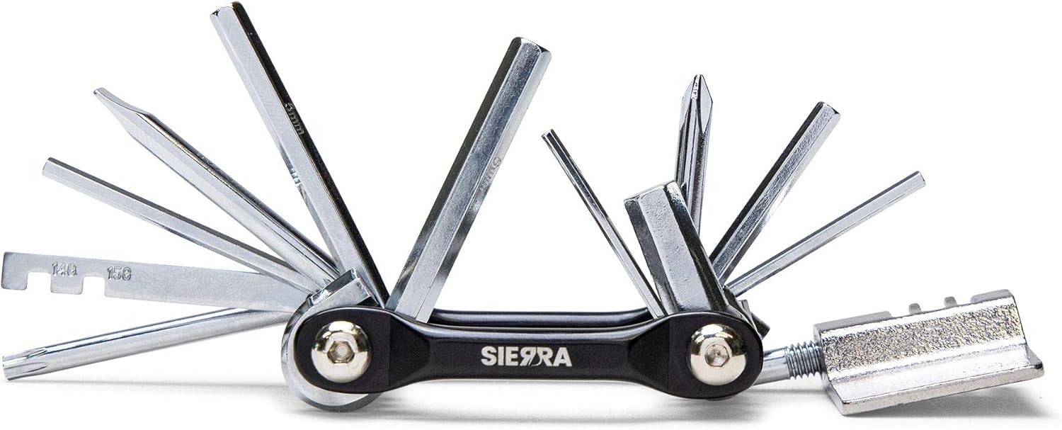 Sierra - Bike Multitool - 12 in 1 Bike Tool Kit for Mountain Bikes and Road Bikes Pack of 2