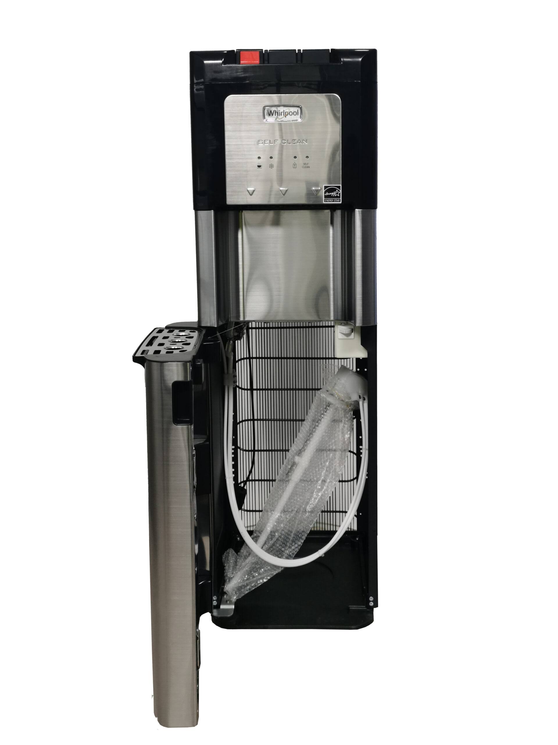 Whirlpool Self-Cleaning, Bottom Loading, Hot, Cool and Cold, Water Dispenser with 4 LED Indicators in Stainless Steel