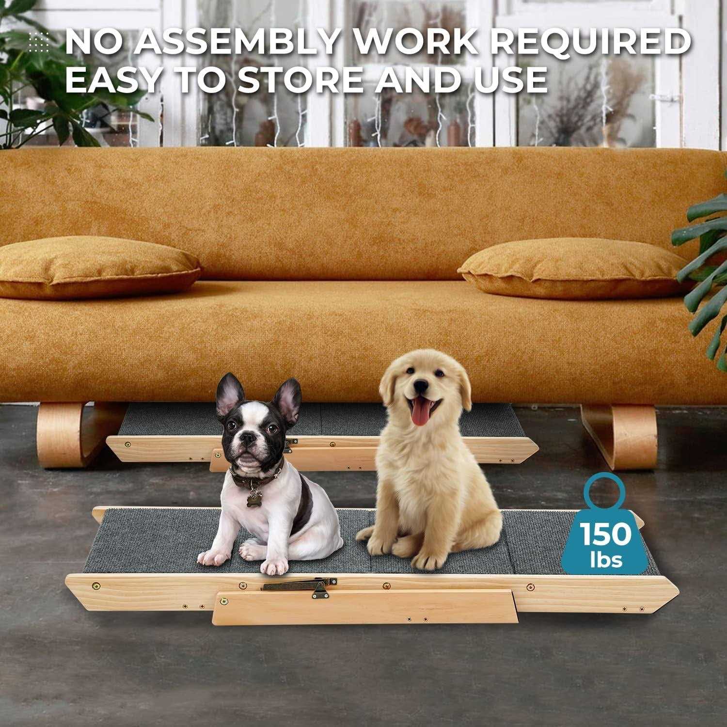 Sweetbin Wooden Pet Stairs/Pet Steps for All Dogs and Cats Up to 150Lbs - Pet Supplies online store