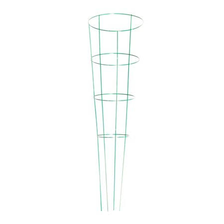 Glamos Wire 54 in. Emerald Green Gemz Heavy Duty Tomato Cages (5-Pack)
