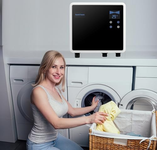 SantiCleana Ozone Laundry Washer System - 2 Outlets! - Stainless Sprayer