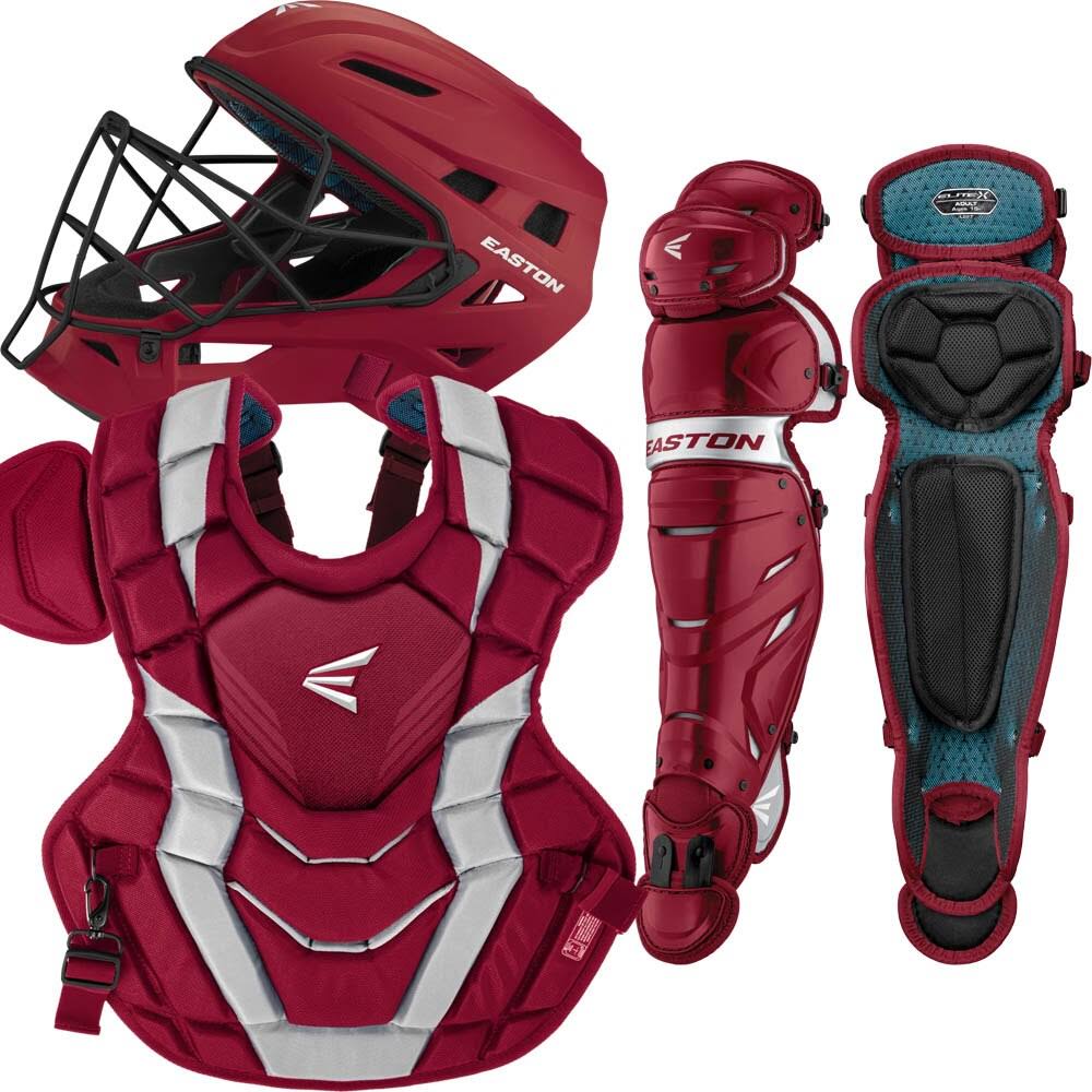Easton Elite x Adult Catcher&s Set - Cardinal