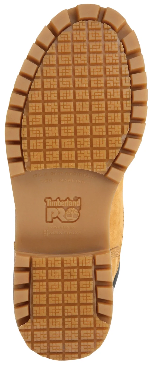 Timberland PRO  6IN Direct Attach Men's, Wheat, Soft Toe, MaxTRAX Slip Resistant, WP Boot (10.5 M)