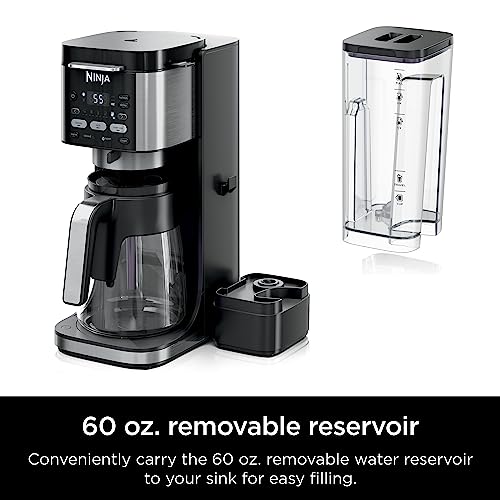 Ninja Hot and Iced Coffee Maker, Single Serve Coffee Maker and Drip Coffee Machine, DualBrew Pro Specialty 12-Cup with K-Cup Combo, Includes Permanent Filter, CFP307