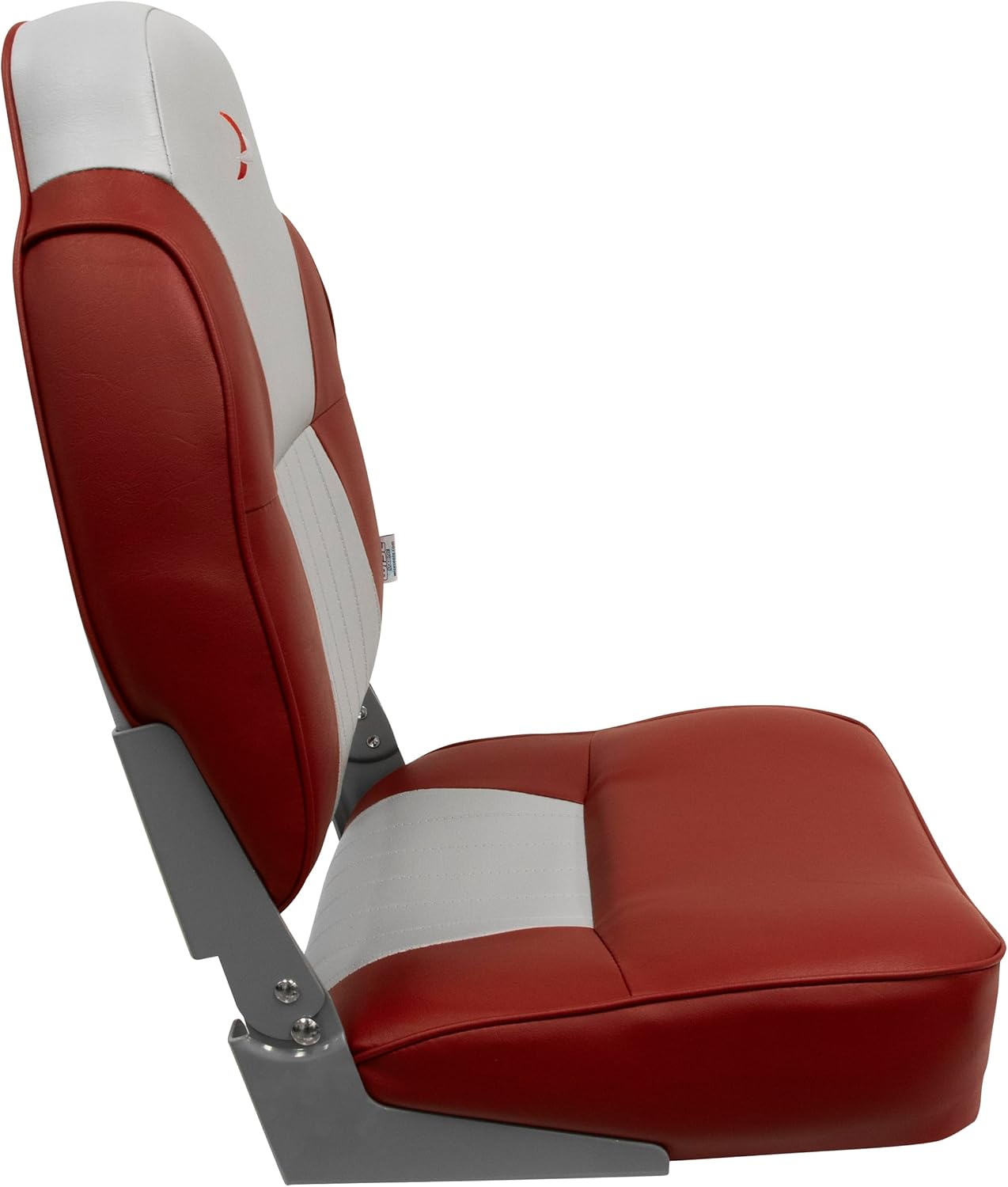 Wise 8WD640PLS-661 Lund Style High Back Boat Seat, Grey/Red