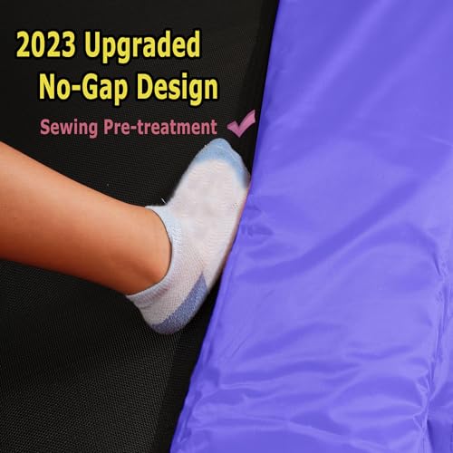 Merax 7FT Kids Trampoline with Safety Enclosure Net, Slide and Ladder, Easy Assembly Round Outdoor Recreational Trampoline