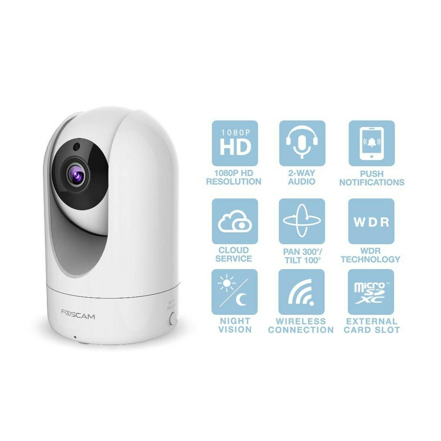 Foscam R2 1080p HD Wireless Security Camera (cctv 1920TVL / IP Camera 2mp) –