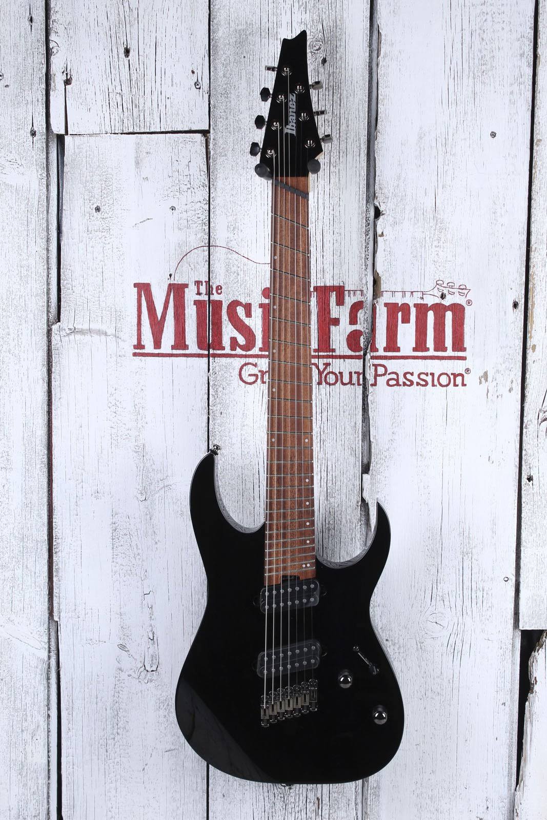 Ibanez RGMS7 Multi-Scale 7-String Electric Guitar Black
