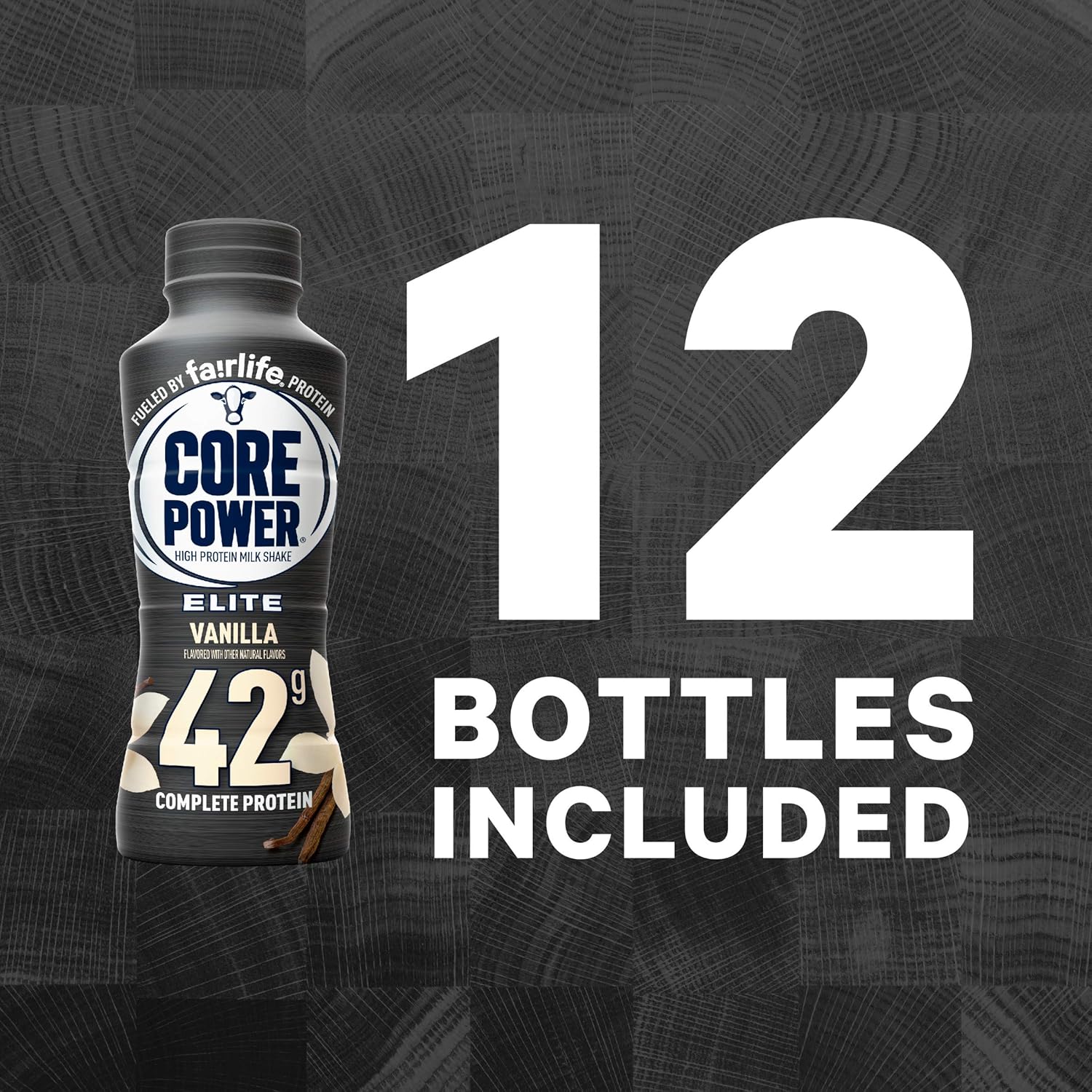 Fairlife Core Power Elite High Protein Shake (42g), Vanilla, Ready To Drink for Workout Recovery, 14 Fl Oz Bottles (12 Pack) Pack of 2