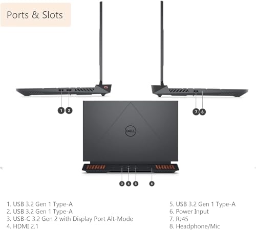 Dell G15 Gaming Laptop, 15.6" FHD Display, Backlit Keyboard, Wi-Fi 6, Dolby Audio, Windows 11 Pro, with Cleaning Kit