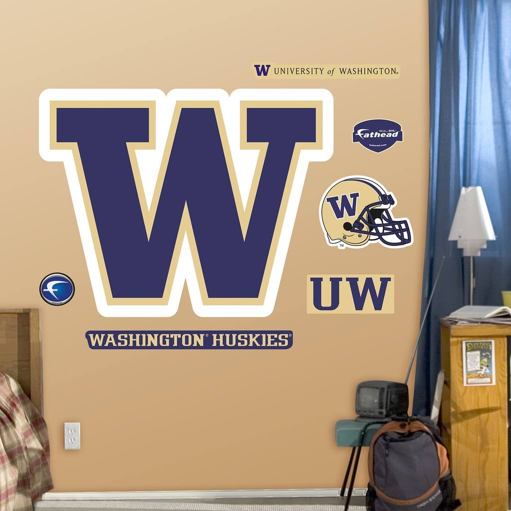 Fathead Washington Huskies Logo Wall Decal