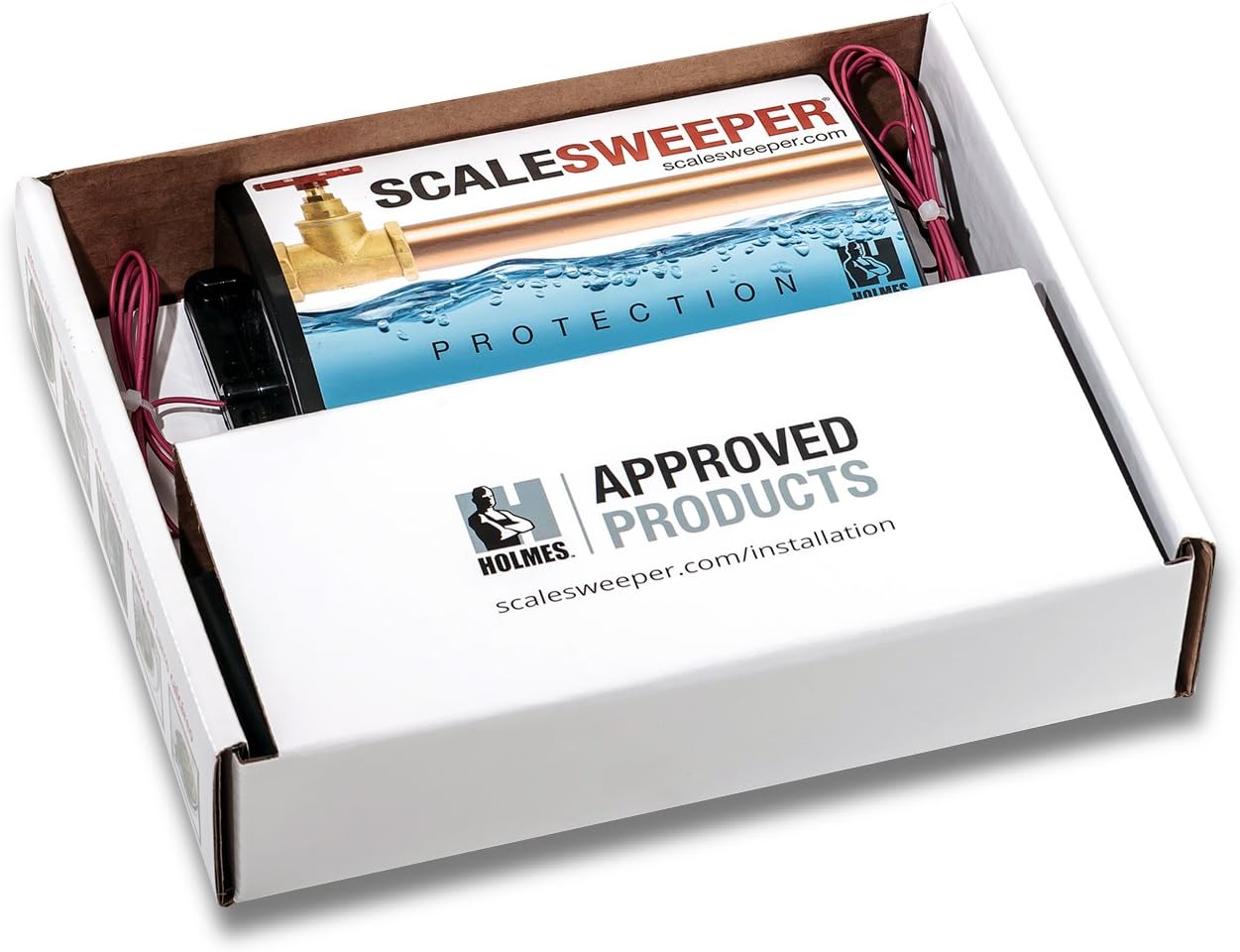 Scalesweeper Water Descaler | Electronic Water Conditioner Installs Where Water Enters Home To Protect Plumbing, Water Heater, Appliances 24/7 | Prevent Hard Water Scale & Scale Buildup