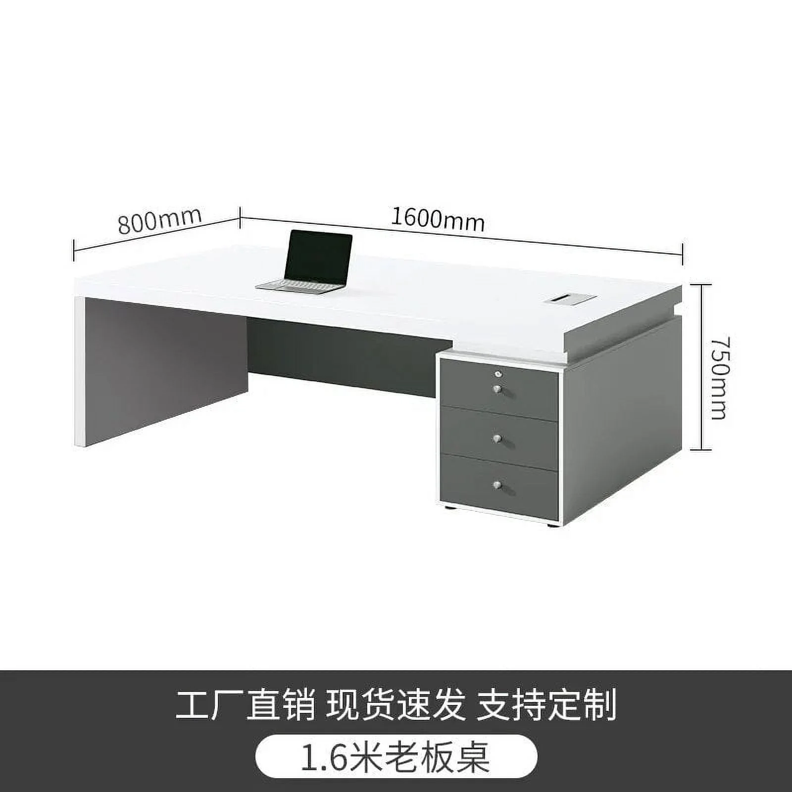 Writing White Office Desk Reception Executive Workstation Standing Office Desk Bedroom Tabla Para Escritorio Modern Furniture