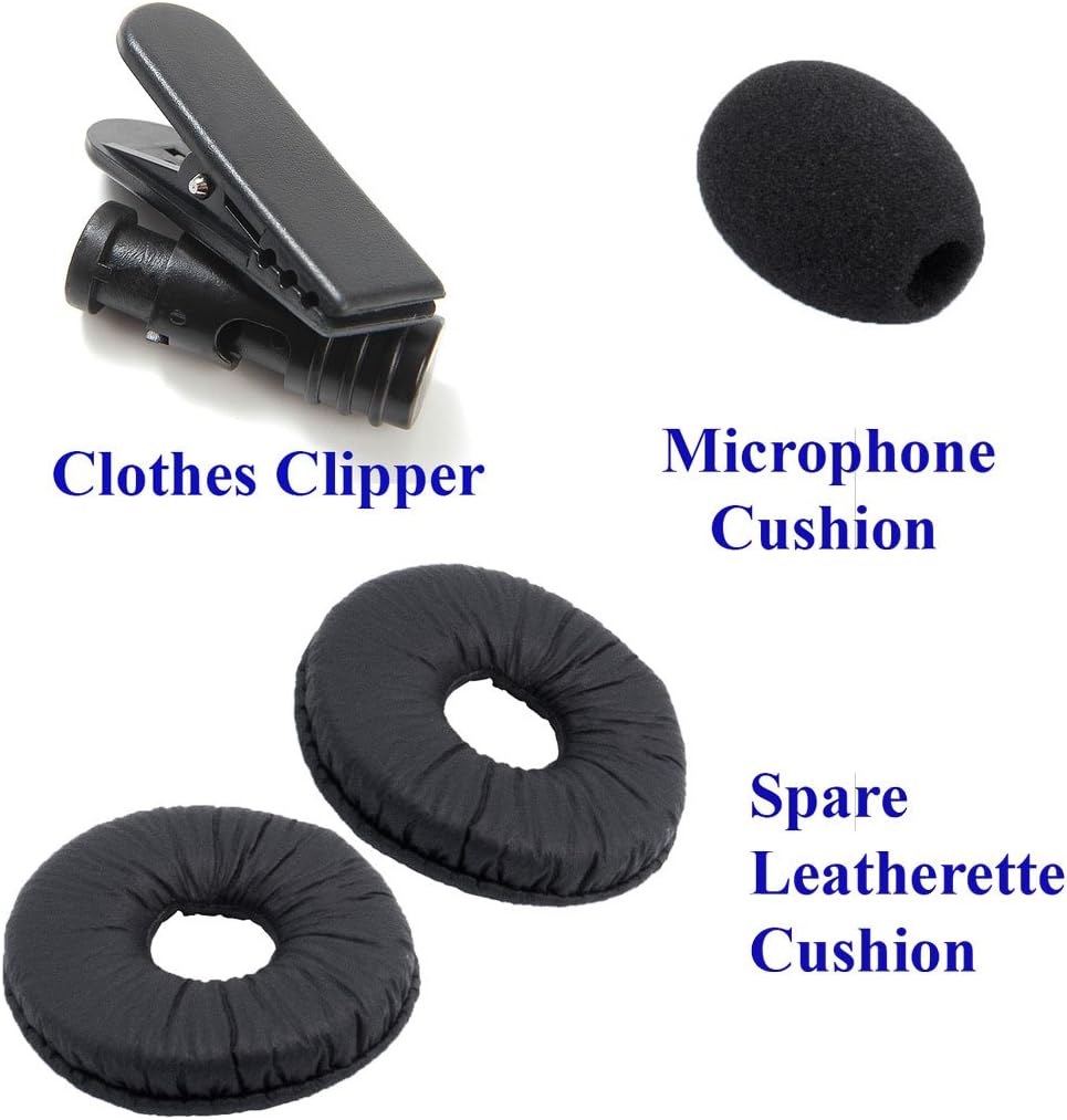 Phone Headset Compatible with Avaya Nortel Phone 1140e, 3903, M3904, NT8B30, NT8B40 Headset - Cost Effective Customer Service Binaural Noise Cancel Headset