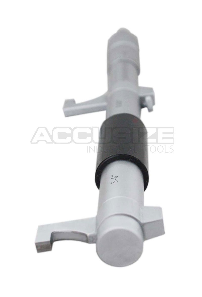 Accusize Industrial Tools 3-4'' by 0.001'' Inside Micrometer in Fitted Case, Satin Chrome Finished, Eg00-3224