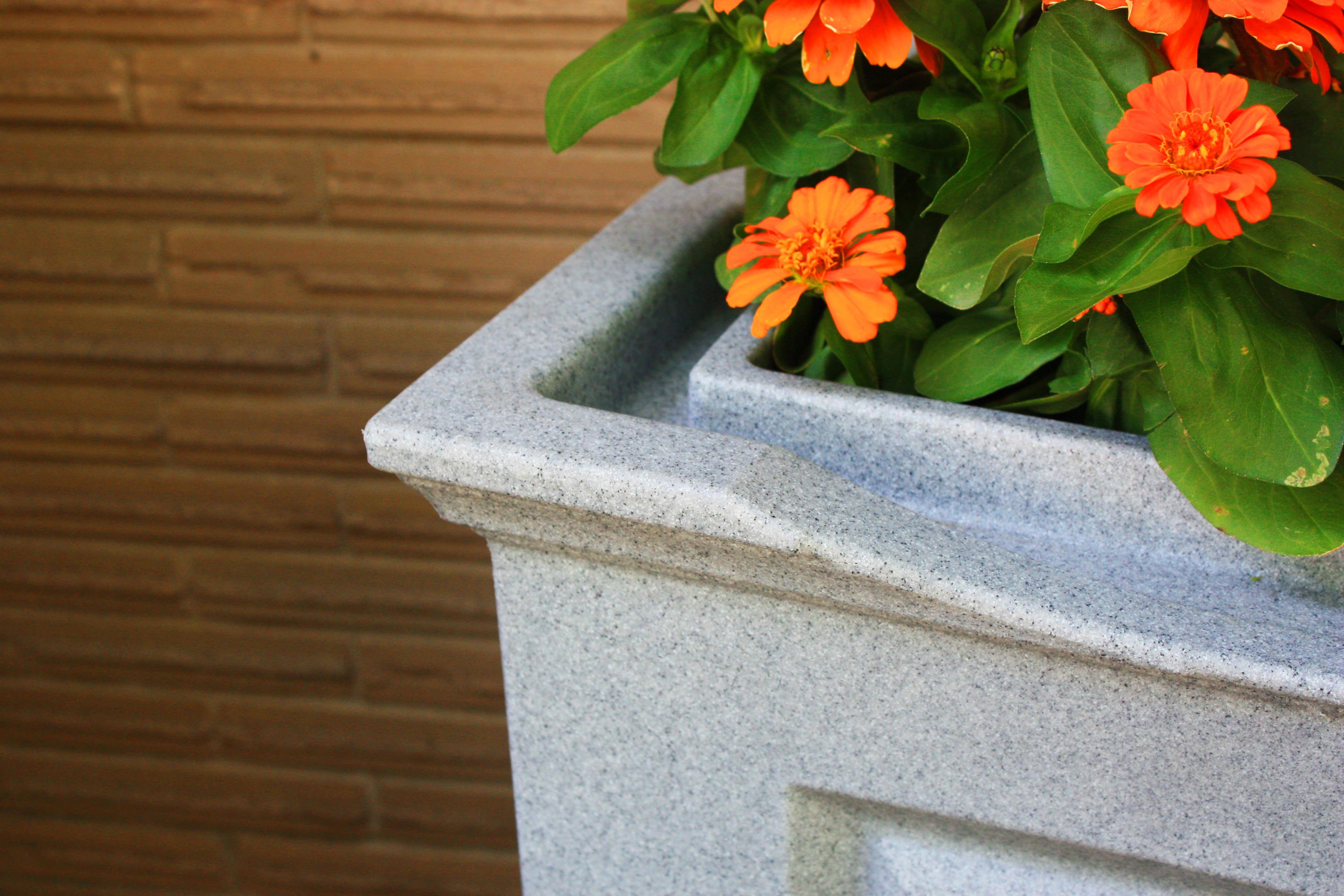 Good Ideas Savannah 45 Gallon Rain Barrel, Light Granite