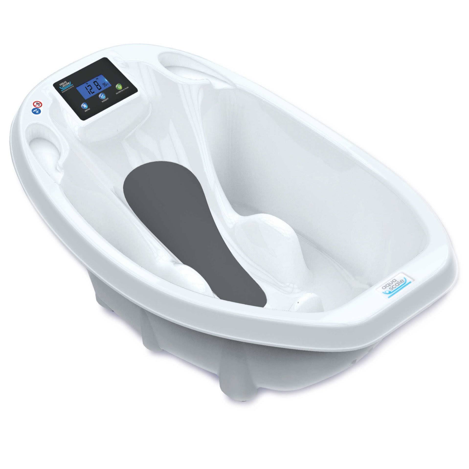 Aquascale Digital Scale & Thermometer 3-in-1 Infant Bath Tub