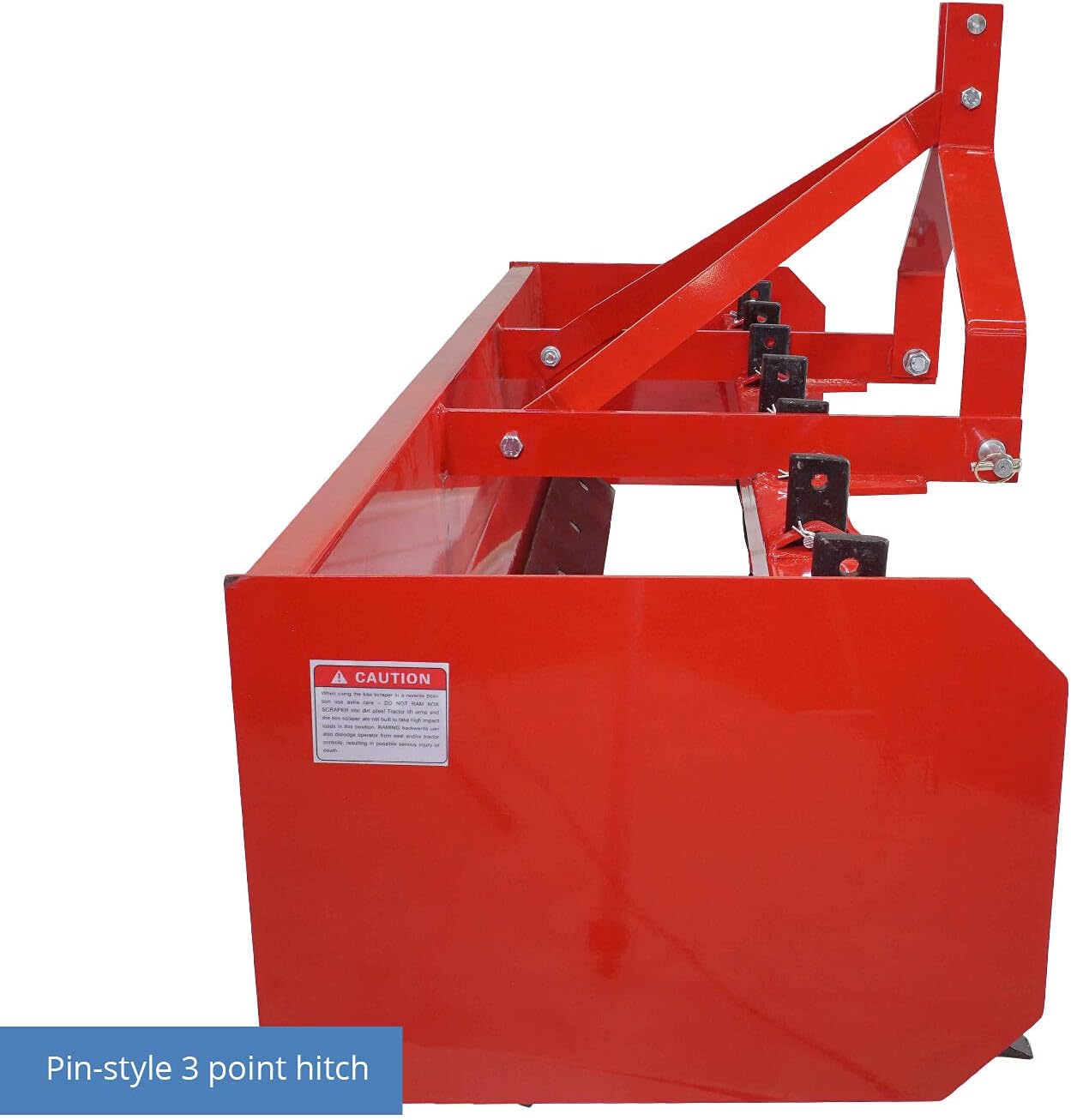 Titan 4' - 7' Box Blade Tractor Attachment Category 1 Cat 0 Scarifier Shank