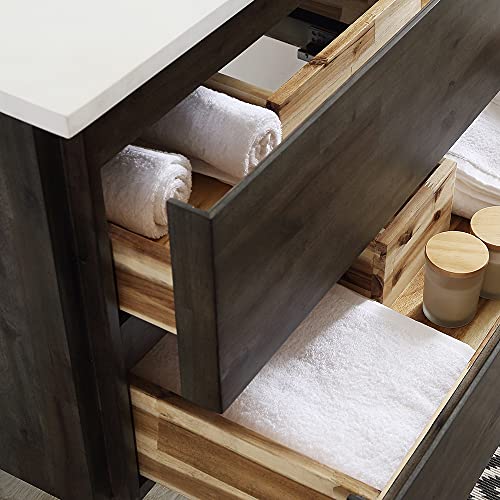 Fresca Formosa 24 Inch Wall Hung Modern Bathroom Vanity - Quartz Countertop & Ceramic Sink Included - Faucet Not Included