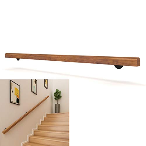 Handrail -Complete Kit(1ft-20ft). Elegant Solid Wood Stair Railings/Handrails, Villa Loft Interior Old Non-Slip Handles Family Access Hallway Fence, Pine (Size : 6ft)