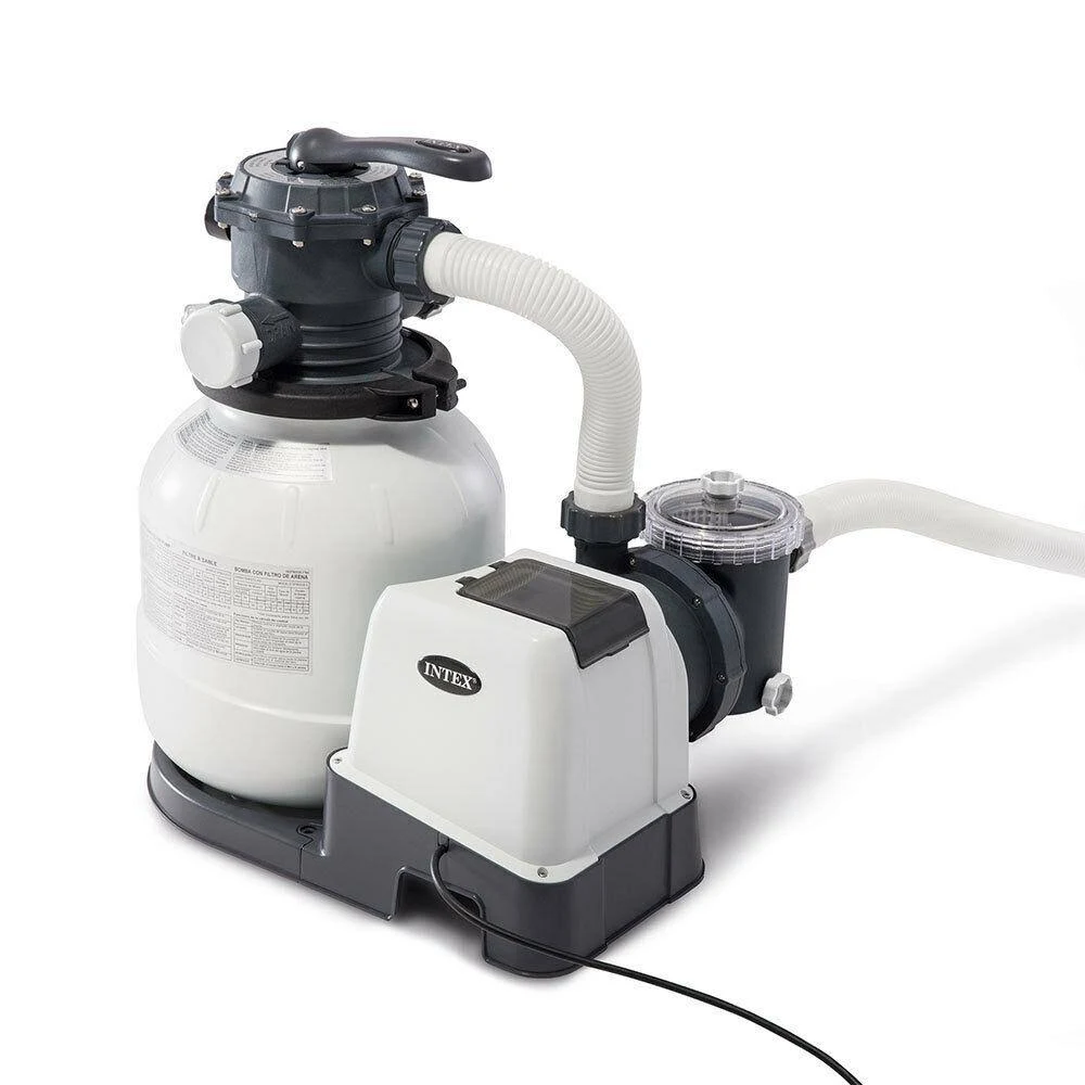 Intex 2100 GPH Above Ground Pool Sand Filter Pump with Automatic Timer