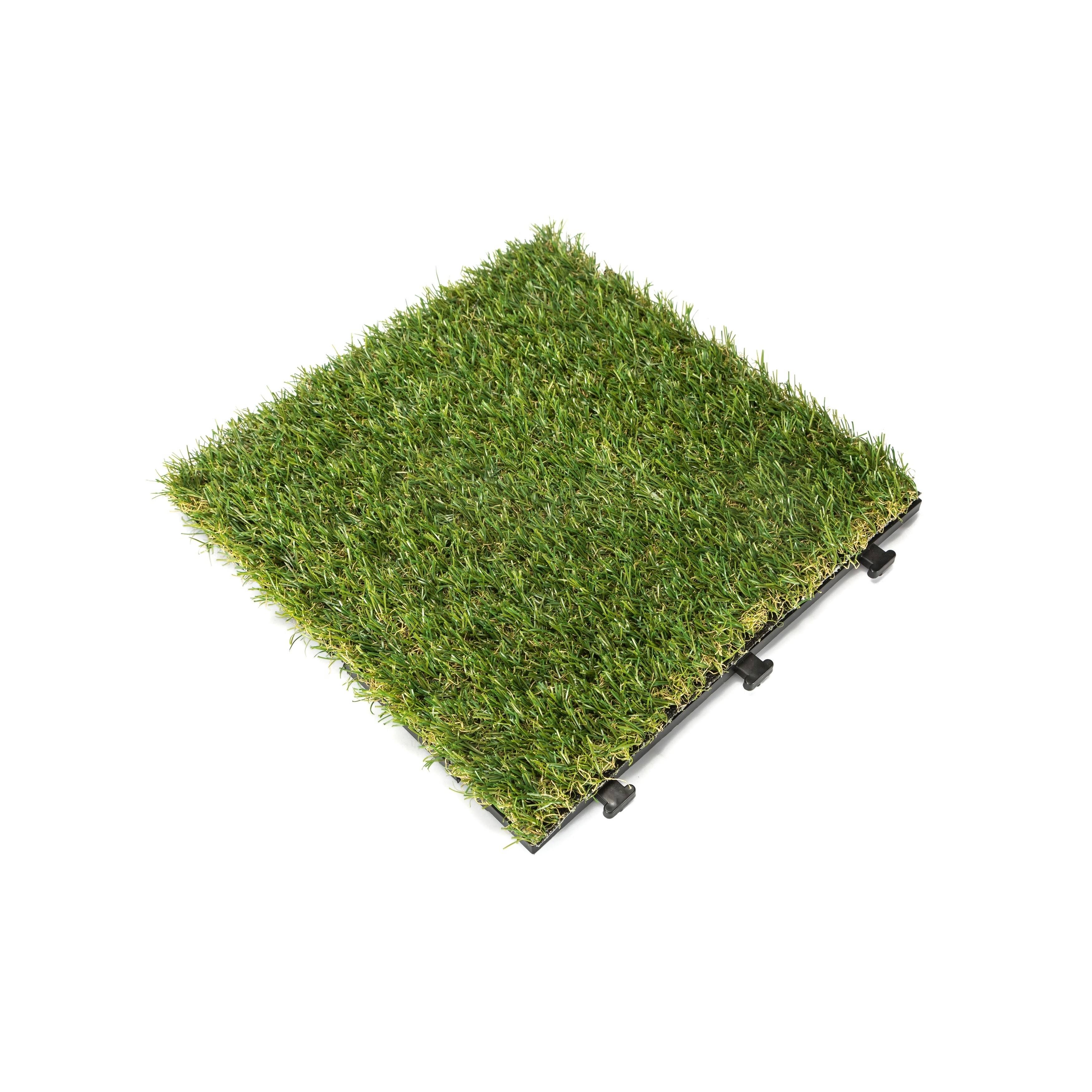 Courtyard Casual Artifical Grass Deck Tile, 9 PC Set, Size: Green - Plastic