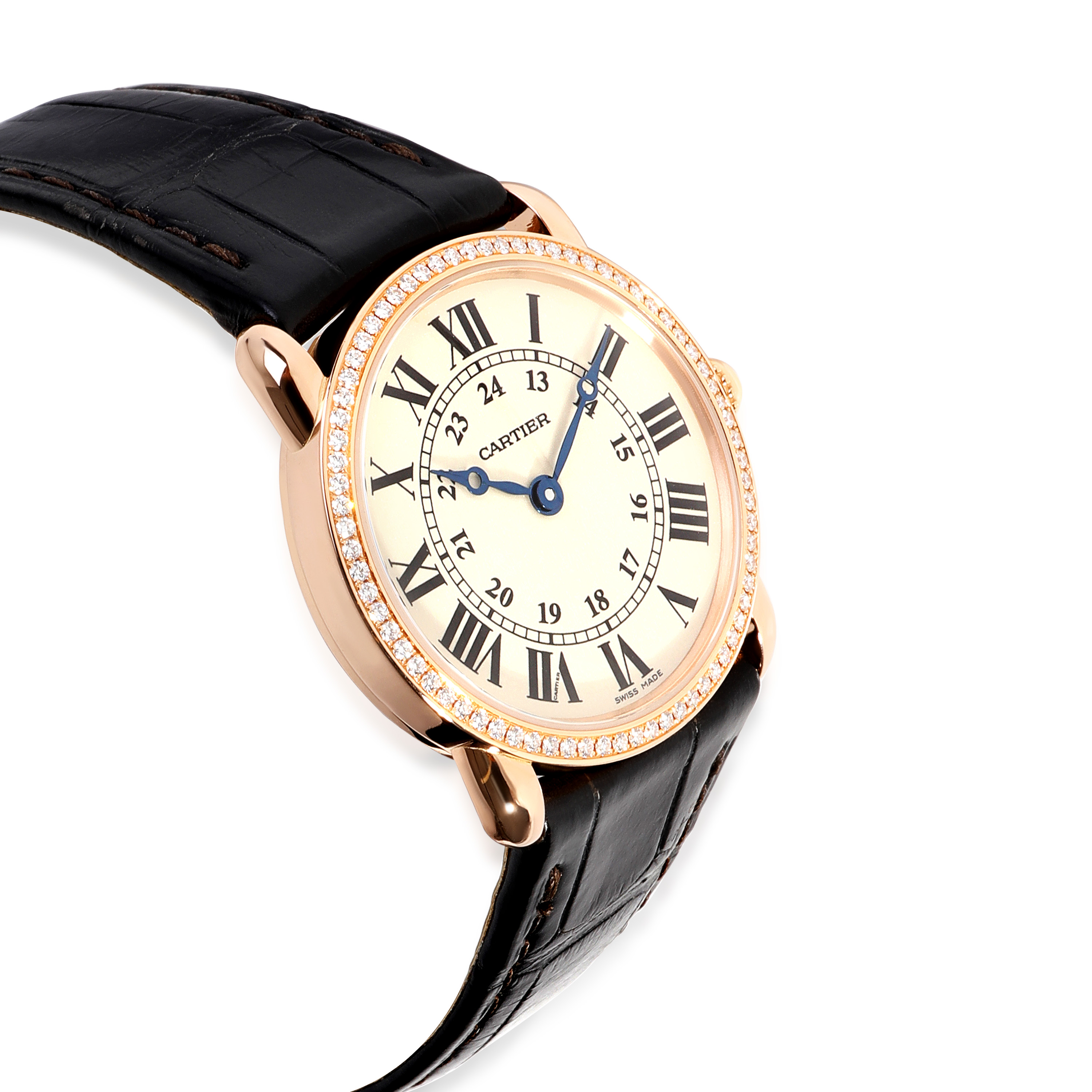 Cartier Ronde Louis Cartier WR000351 Women's Watch in 18K Rose Gold Pre-Owned