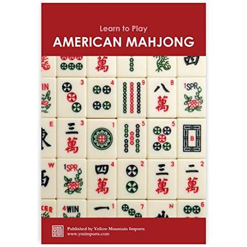 Yellow Mountain Imports American Mahjong (Mah Jong, Mahjongg, Mah-Jongg, mAh Jongg) Set with 166 Tiles, 4 Pushers, 4 Racks, Wood