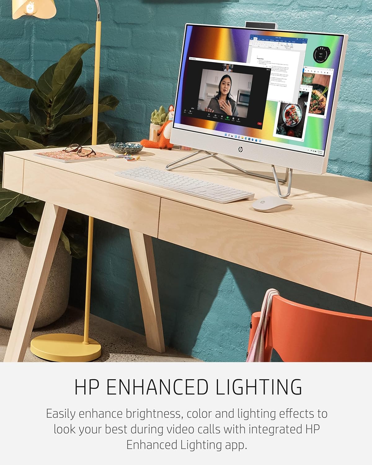 HP All-in-One Desktop Computer, 27" Touchscreen FHD, Octa-Core AMD Ryzen 7 5700U (Beat i7-1165G7), 32GB DDR4 RAM, 1TB PCIe SSD, WiFi, Bluetooth, KB & Mouse, Windows 11 Pro, BROAG 64GB Flash Stylus