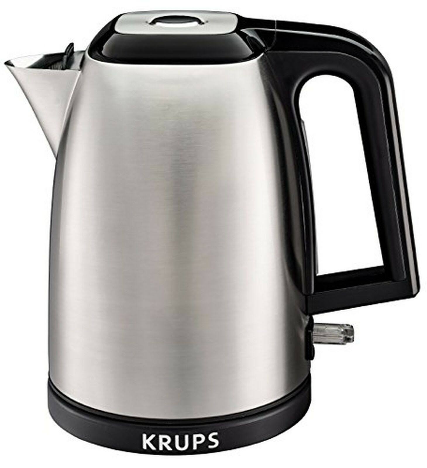 Krups BW3110 Savoy Manual Electric Kettle with Auto Shut Off and Brushed