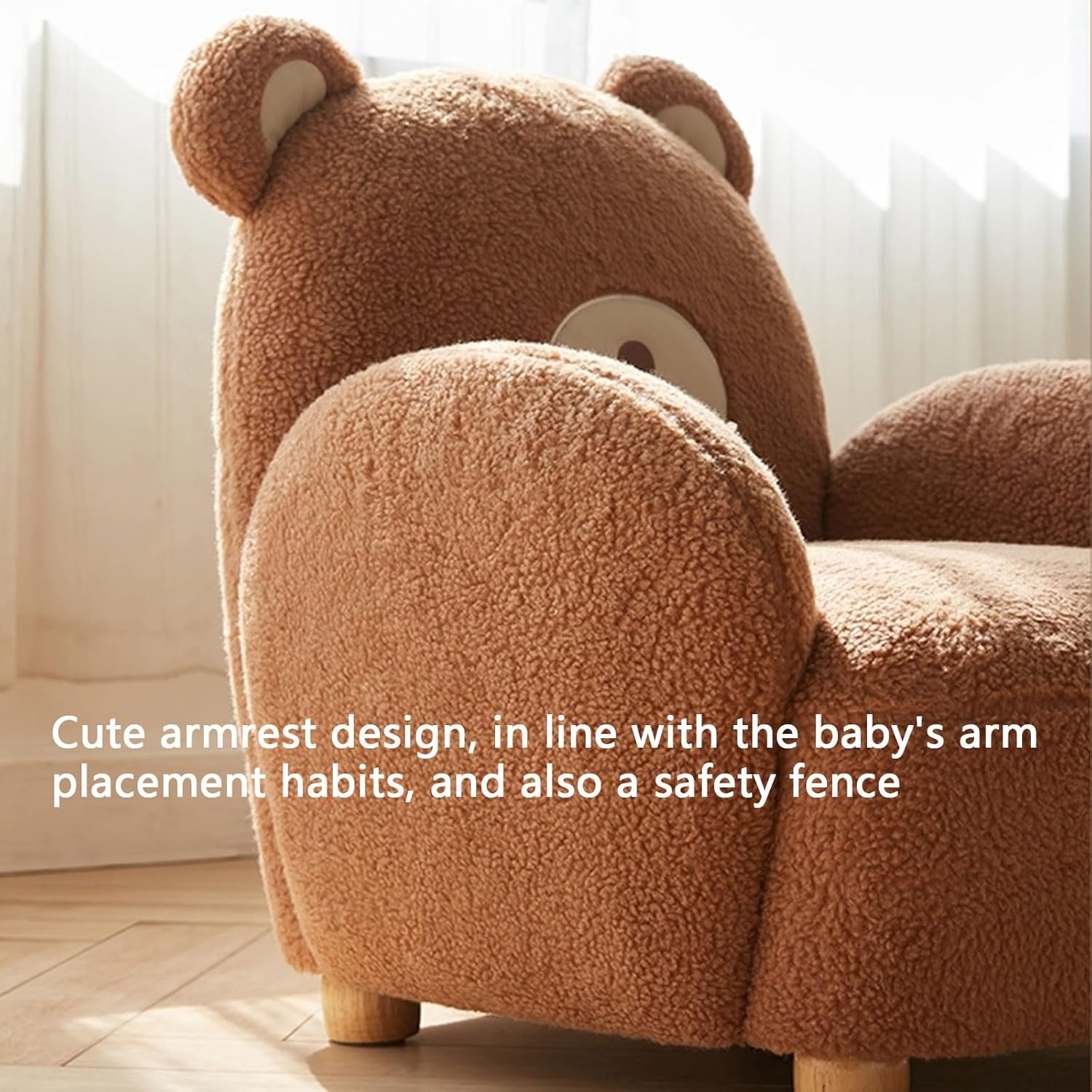 Accent Chair High Backrest Solid Wood Legs Armchair Upholstery Lazy Sofa Living Room Leisure Reading Chair