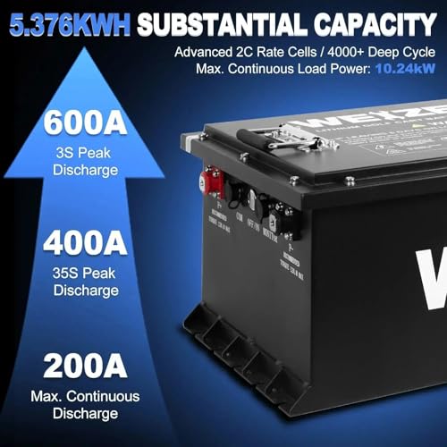 Weize 12V 100Ah TM LiFePO4 Lithium Battery, Built-in Smart BMS, Group 31 Deep Cycle Battery Perfect for Trolling Motor, RV, Solar, Marine, Overland/Van, and Off Grid Applications